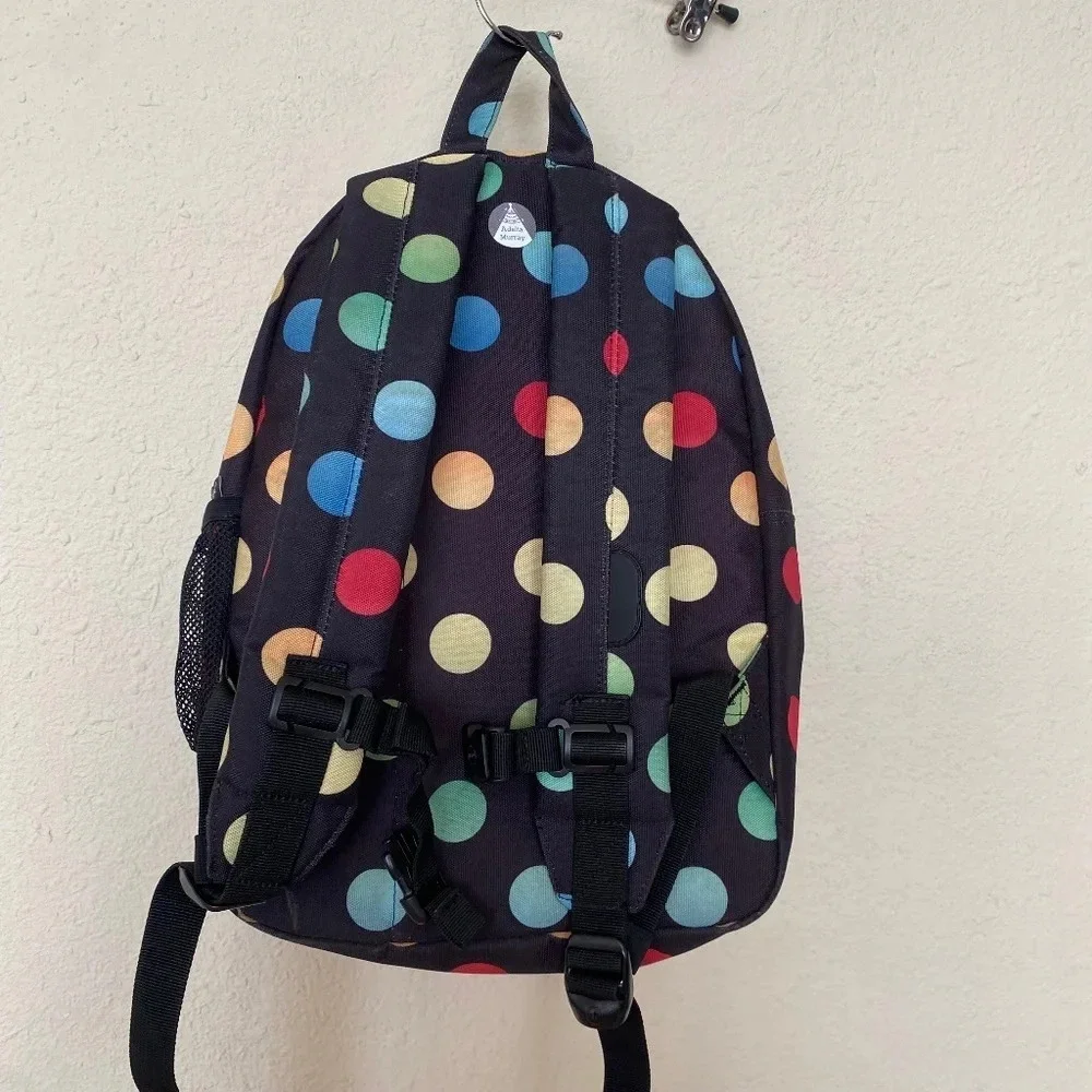 Herschel Kids Polka Dot Printed Backpack with Zip Closure and Adjustable Shoulde